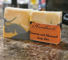 Load image into Gallery viewer, Turmeric &amp; Charcoal Soap Bar
